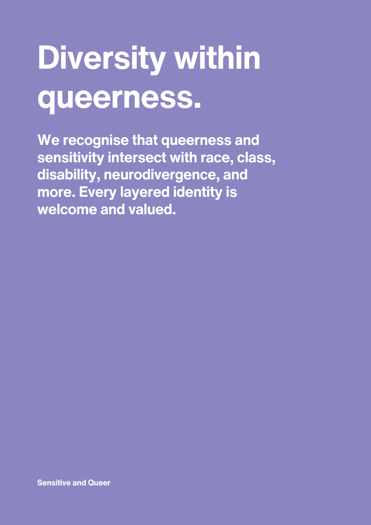 Diversity within queerness