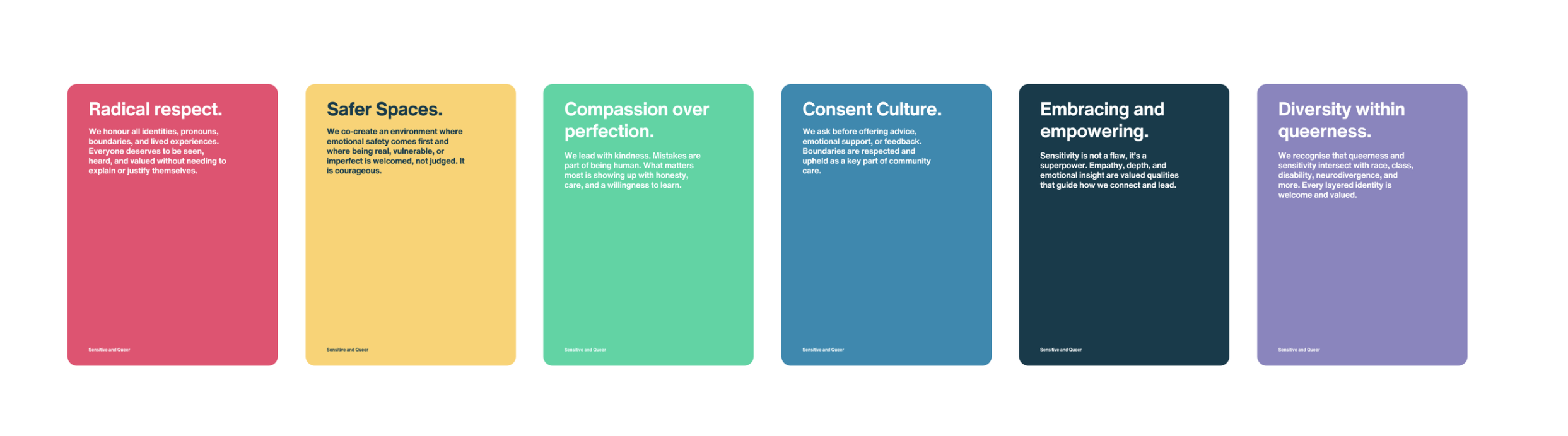 Sensitive and Queer community posters