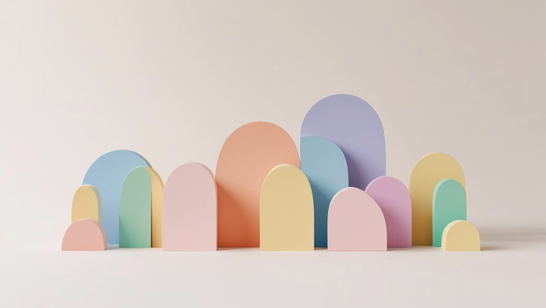 Abstract shapes together in community